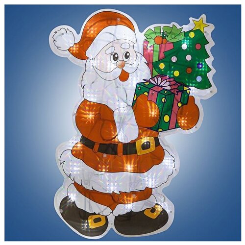 фото Панно snowmen дед мороз с елкой