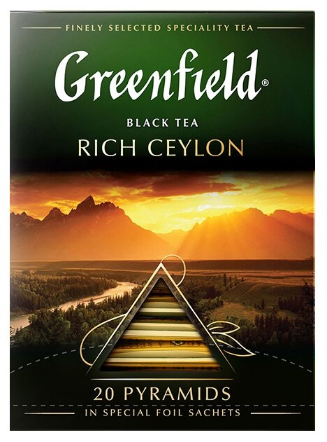 Стоит ли покупать Чай черный Greenfield Rich Ceylon в пирамидках? Отзывы на Яндекс.Маркете