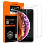 Защитное стекло Spigen GLAS.tR SLIM 2 pack для iPhone X/Xs - изображение