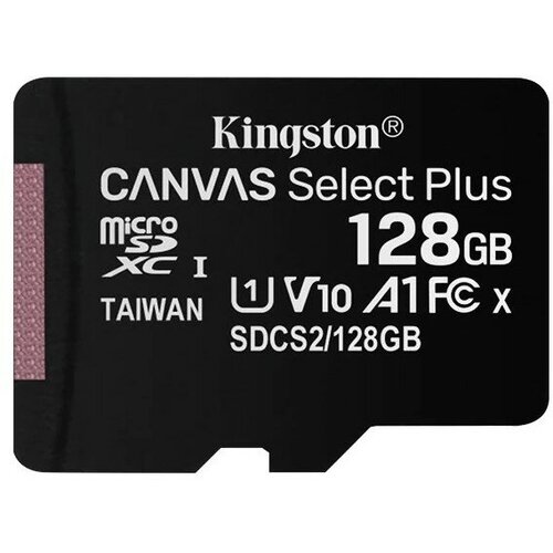 Карта памяти Kingston Canvas Micro SD класс 10 UHS-1 U1 V10 A1 128 ГБ