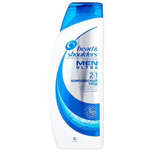 фото Head & Shoulders шампунь и бальзам-ополаскиватель Men Ultra против перхоти 2в1 Комплексный уход 600 мл