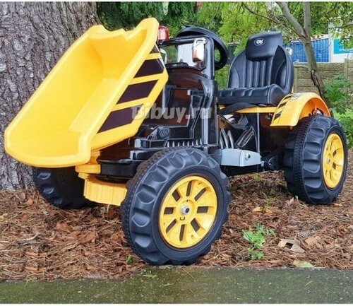 Детский электромобиль трактор на аккумуляторе JS328C, желтый