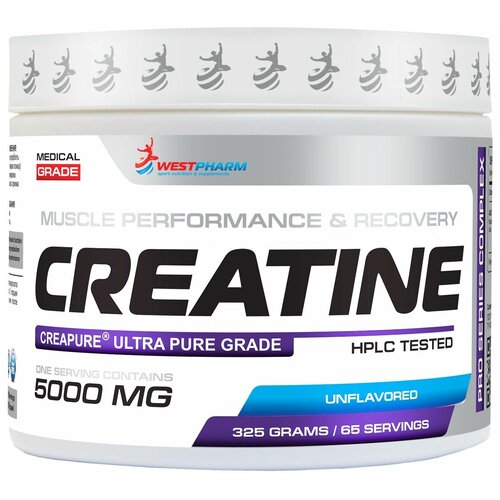 фото Westpharm creatine / креатин порошок со вкусом безвкусный / 325 гр., 65 порций