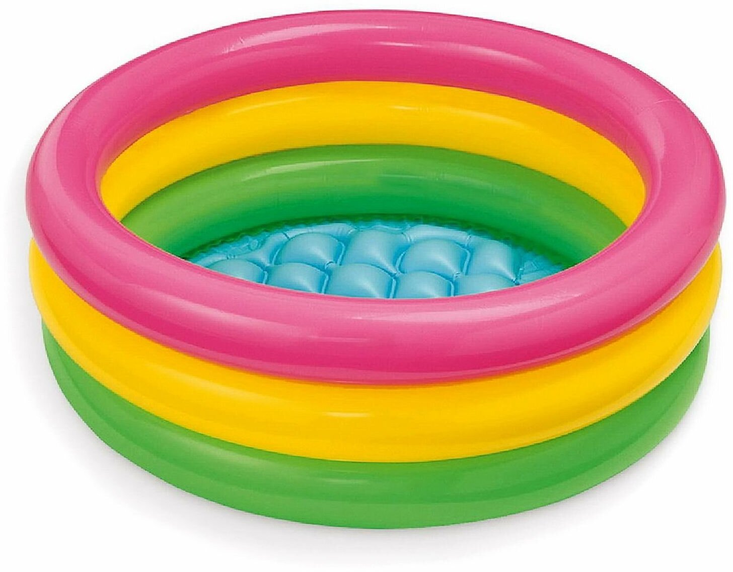 Бассейн надувной детский INTEX Sunset Glow Baby Pool 61смx22см, (1-3 года) - фотография № 1