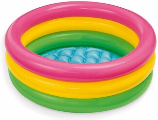 Бассейн надувной детский INTEX &quotSunset Glow Baby Pool&quot 61смx22см, (1-3 года) int57107NP