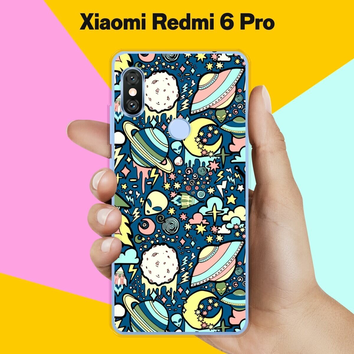 Силиконовый чехол на Xiaomi Redmi 6 Pro Астронавт 20 / для Сяоми Редми 6 Про