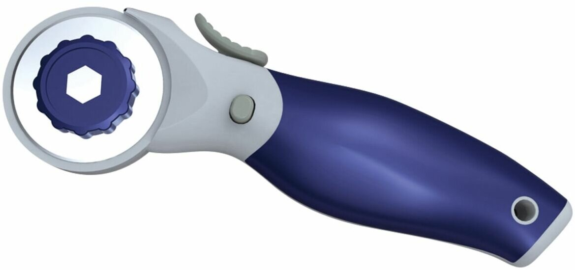 Нож роликовый KW-trio (с круглым лезвием), диаметр лезвия 45 мм, цвет серо-синий, 3804, -3804