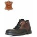 Ботинки BUL'VAR, зимние, натуральная кожа, полнота G, размер 42, коричневый, черный