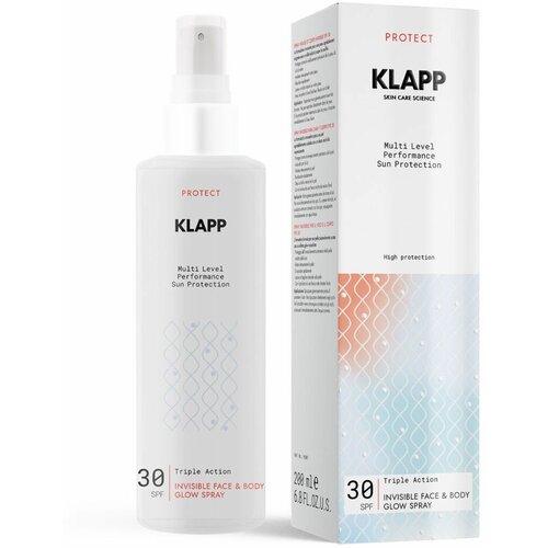 Спрей KLAPP Сияющий для лица и тела SPF30/ /Multi Level Performance Sun Protection, 200 мл