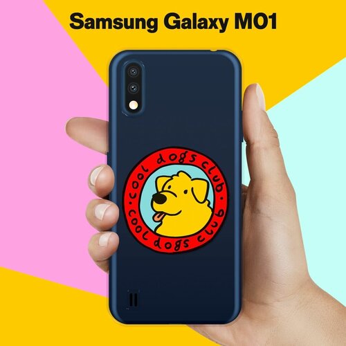 Силиконовый чехол на Samsung Galaxy M01 Клуб любителей собак / для Самсунг Галакси М01 противоударный силиконовый чехол котенок в желтом облаке на samsung galaxy m01 самсунг галакси м01