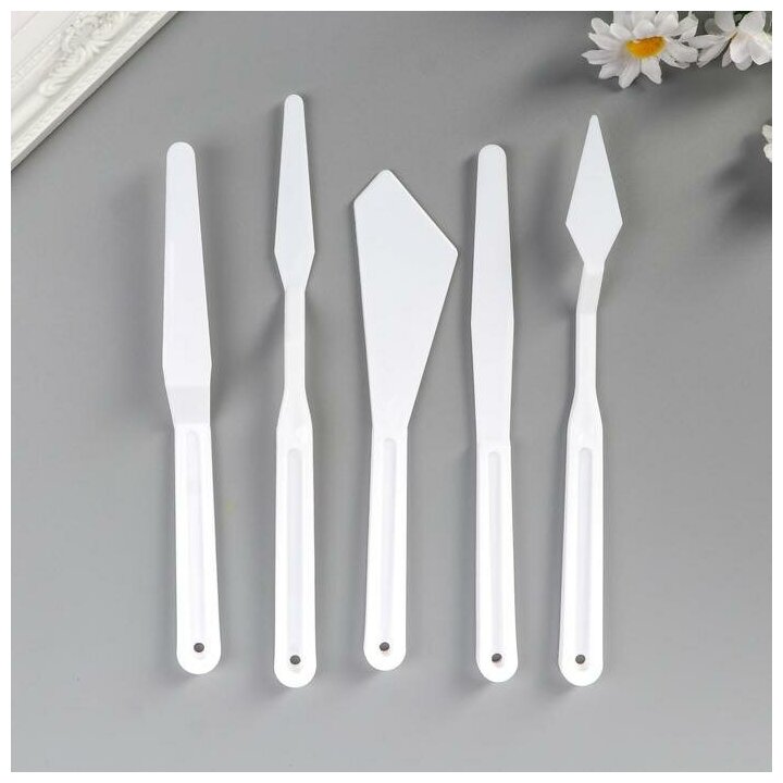 фото Набор инструментов для моделирования (набор 5 предметов) пластик 24х9,5 см