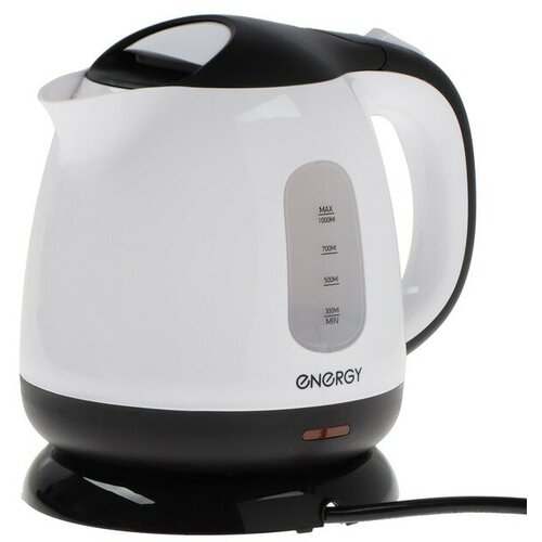 Чайник электрический ENERGY E-275 пластик 1 л 1100 Вт бело-чёрный 205600₽