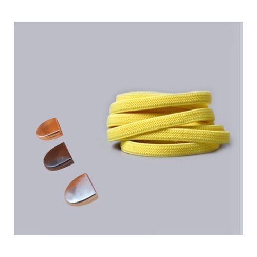 Эластичные шнурки без завязок с металлическим наконечником (Желтые)