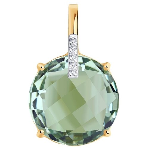 фото Sokolov подвеска с аметистом и фианитами из красного золота 732087