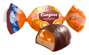 Конфеты Konti Сладкое созвучие Апельсин с шоколадом, 1 кг