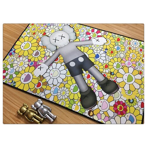 Ковер безворсовый KAWS/кавс, Murakami, 120x160см.