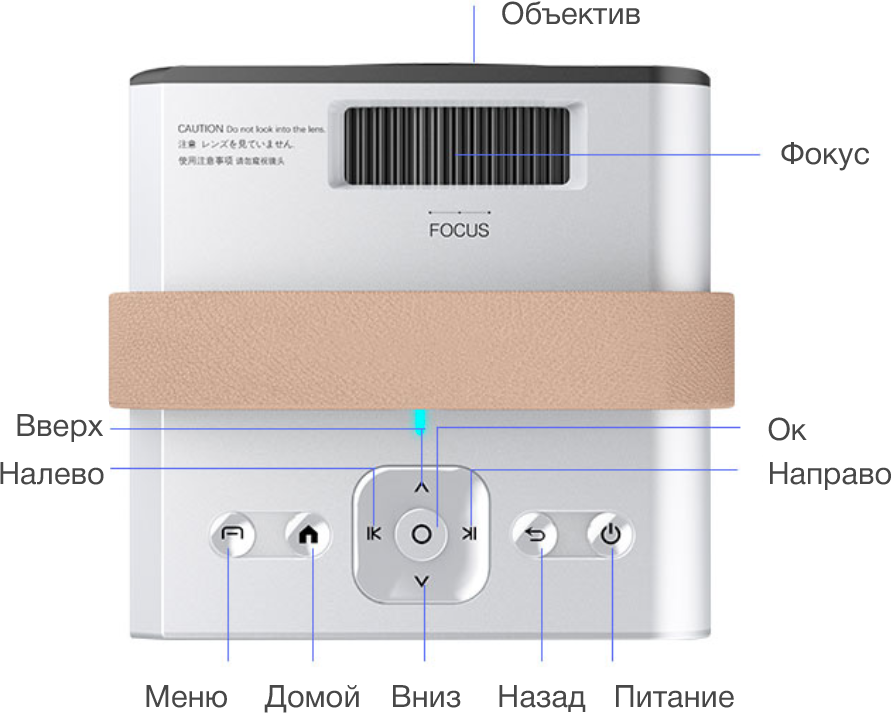 Смарт проектор Boewe NS-200 FHD Android OS/ Портативный проектор / Проектор 4К Ultra HD/ Видеопроектор для дома / Домашний проектор