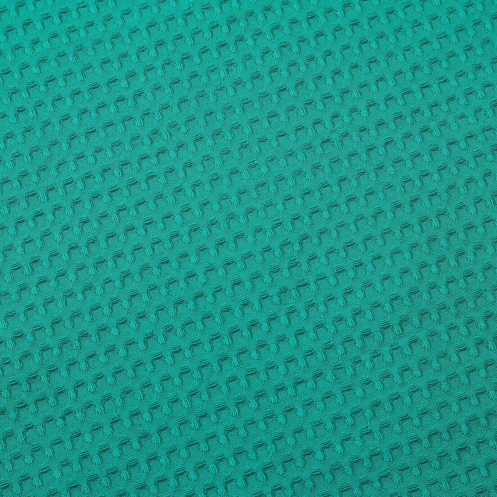 Полотенце от "Доляна", цвет зеленый , размер 35х60 см, крупная вафля, плотность 220 г/м2 - фотография № 2