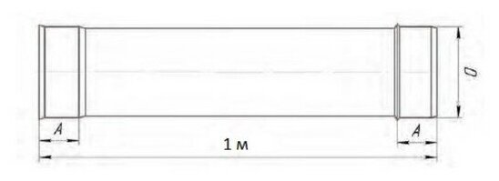 Труба дымоходная 1М d180ММ нерж (0,5ММ) - фотография № 3