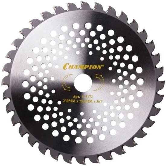 Нож Champion C5172 Speed 36/230/25,4 для триммера SRM-2305SI, SRM-2655SI