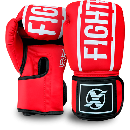 фото Боксерские перчатки fight expert function из искусственной кожи 10 унций красные