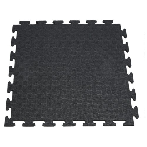 Коврик Маты - пазлы для фитнесса и тренажеров, 1 элемент черный,1895, 1648540
