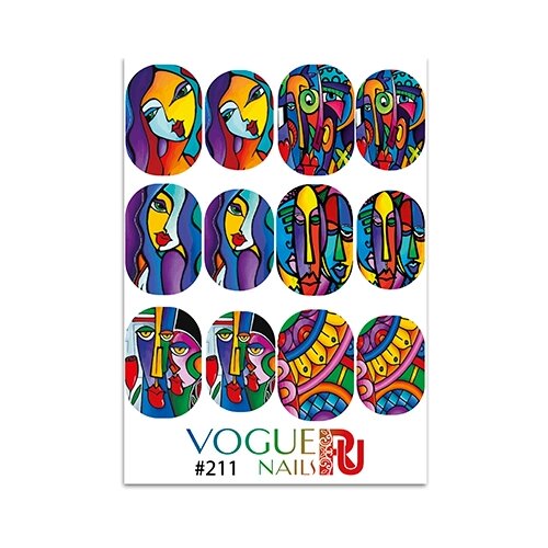 vogue nails гель краска для стемпинга белая 8 г Слайдер дизайн Vogue Nails 211 №211