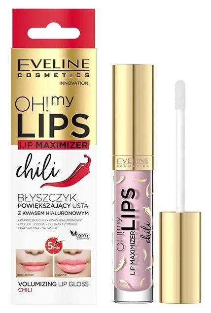 Эвелин / Eveline Oh My Lips Блеск для увеличения объема губ с чили 4,5 мл