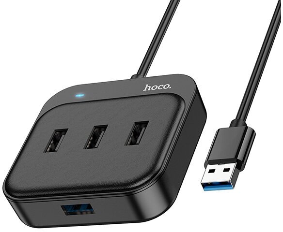 Хаб USB Hoco HB31 1xUSB 3.0 + 3xUSB 2.0 1.2m 6931474784896