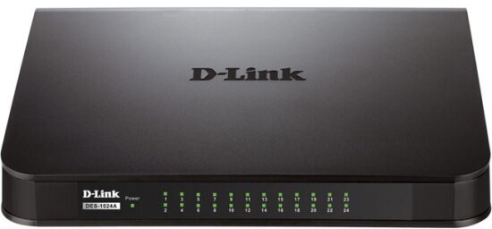 Коммутатор D-link Switch DES-1024A/E1B 24 ports Ethernet 10/100 Mbps