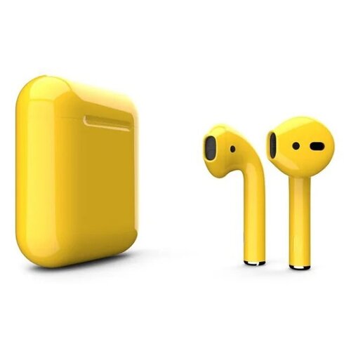 Наушники Apple AirPods 2 Color (без беспроводной зарядки чехла) Жёлтый матовый