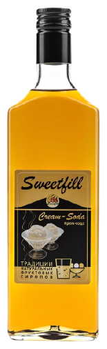 Сироп Sweetfill, Крем-сода стекло 0,5 л - фото №1