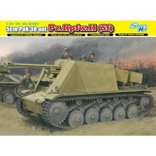 panzerstahl panzer iii ausf l 3 pz gren div russia 1942 Сборная модель DRAGON 5cm PaK 38 auf Pz.Kpfw.II (Sf) 1:35 (6721)
