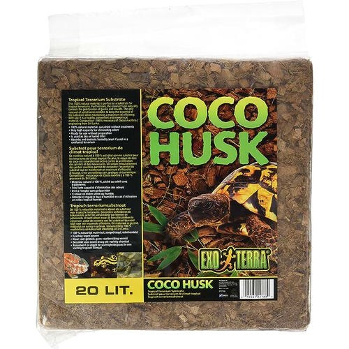 Кокосовая крошка Exo Terra Coco Husk 20 л. субстат udeco forest cocochips для террариумов кокосовые чипсы 6 л из 450 г