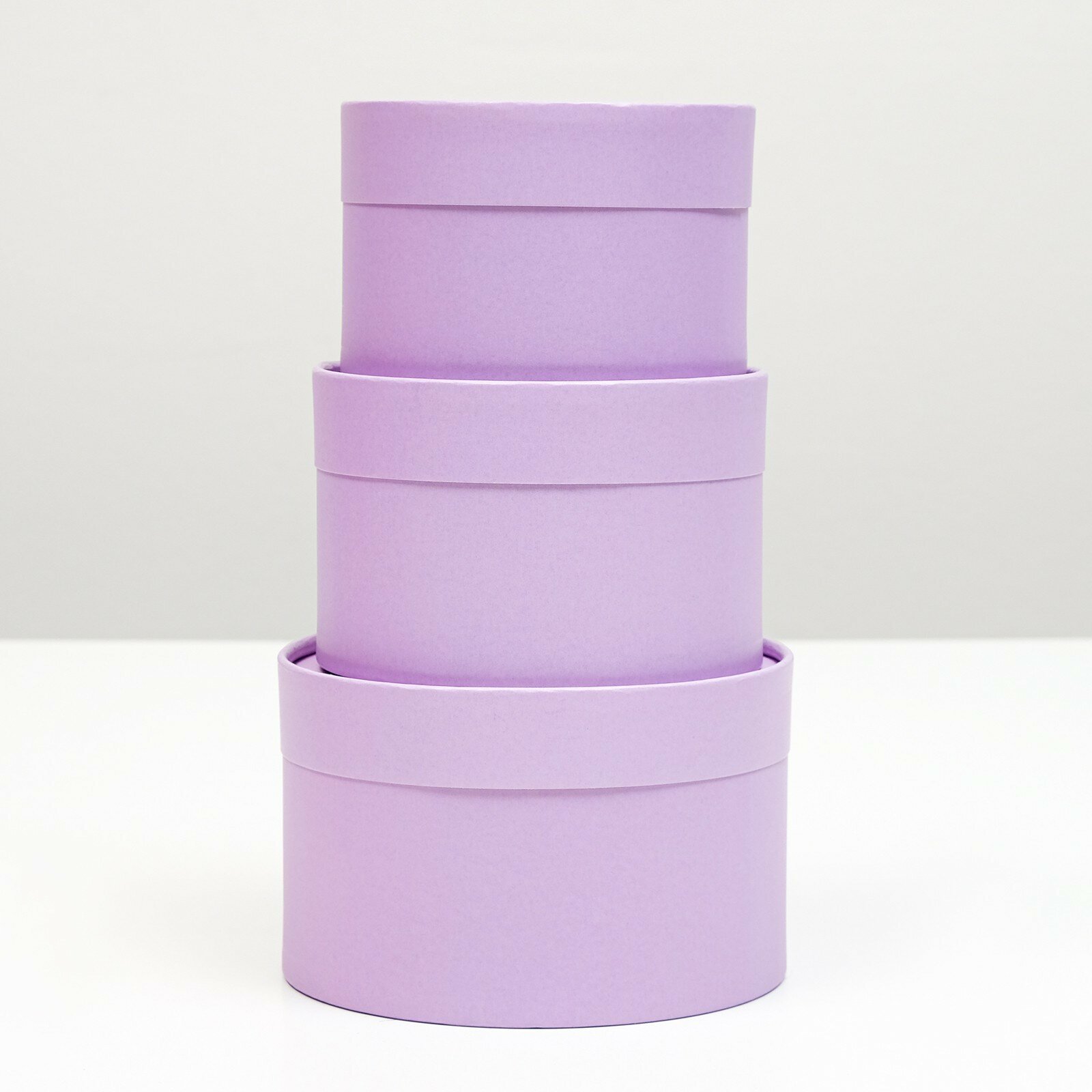 Набор шляпных коробок 3 в 1«Сиреневый»16×10.14×9.13×8.5 см