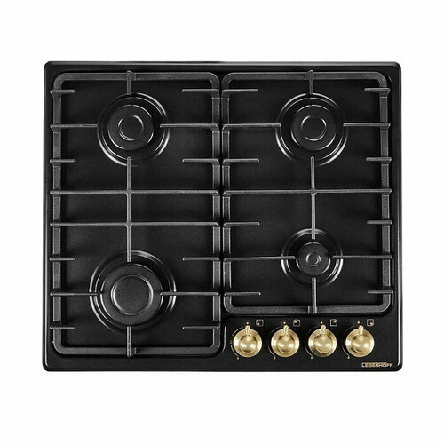 Панель варочная LebenHoff ОМ60 RETRO BLACK газовая черная ретро 1309500₽