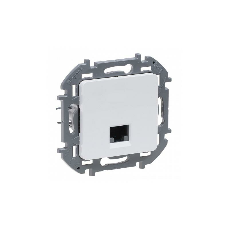 Механизм розетки компьютерной LEGRAND Inspiria RJ45 белая 673825