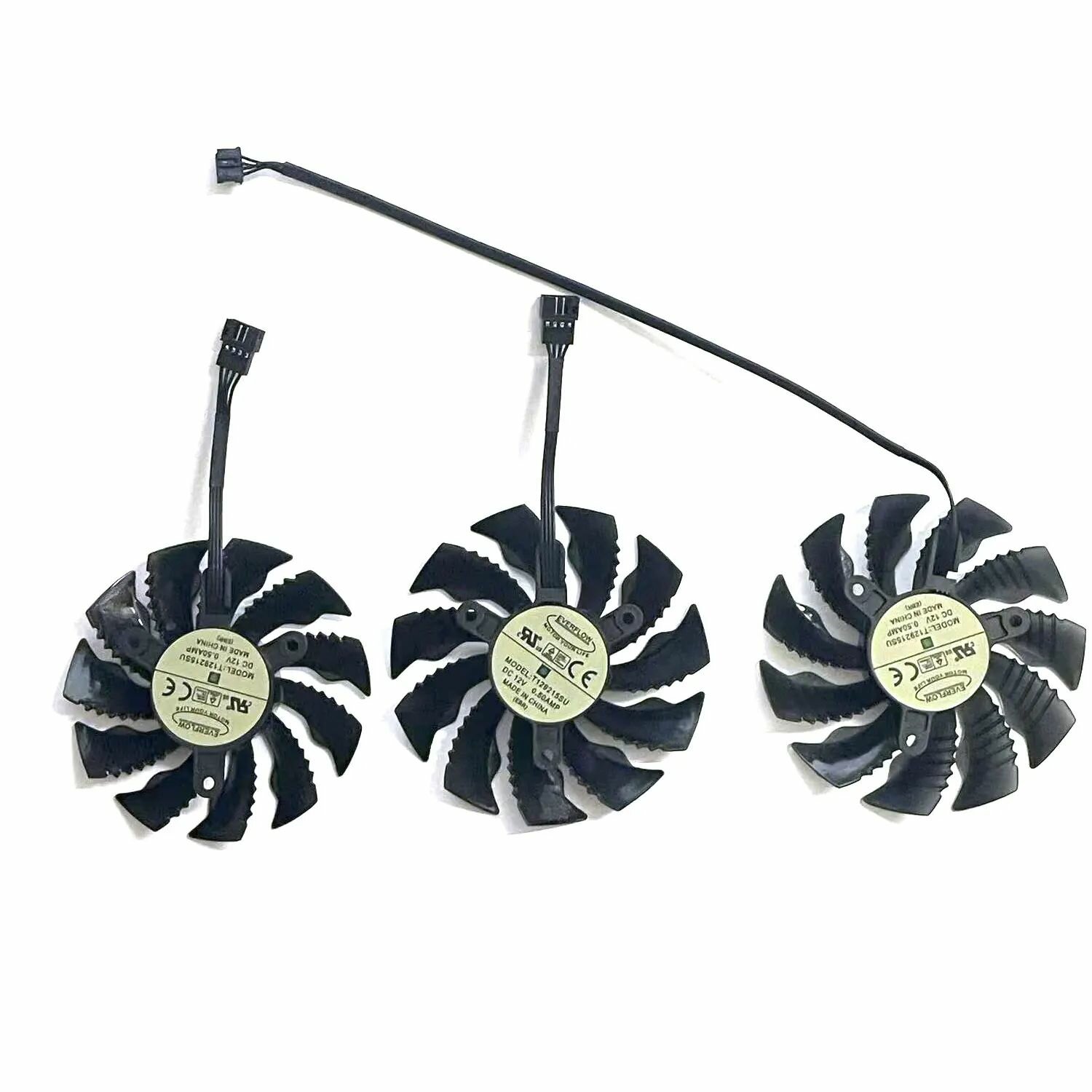 Комплект вентиляторов 87+87+82мм 4pin для видеокарт Gigabyte Nvidia RTX 3070 3080 3090 Gaming, Eagle — фото 1