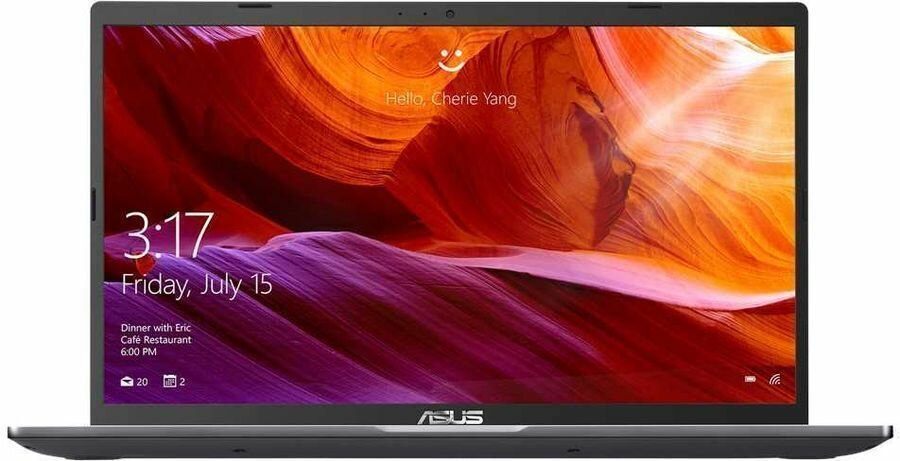 15,6" Ноутбук Asus Laptop 15 X509FA-BR948T (90NB0MZ2-M17900) серый - 1366x768, TN, Intel Core i3-10110U, ядра: 2 x 2,1 ГГц, 8 ГБ, SSD 256 ГБ, Intel UHD Graphics, Windows 10 Home