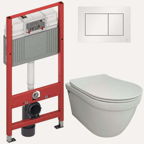 Изображение товара Инсталляция TECE 9400413 + унитаз Bloomix Rapid SL1233R/UF3 безободковый с сиденьем