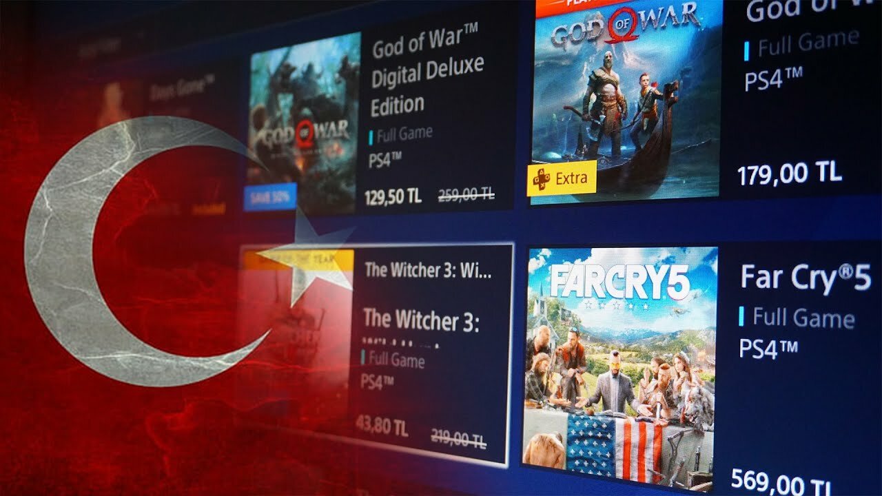 Активация учетной записи PSN (аккаунт на PS4/5), Регион Турция — фото 1