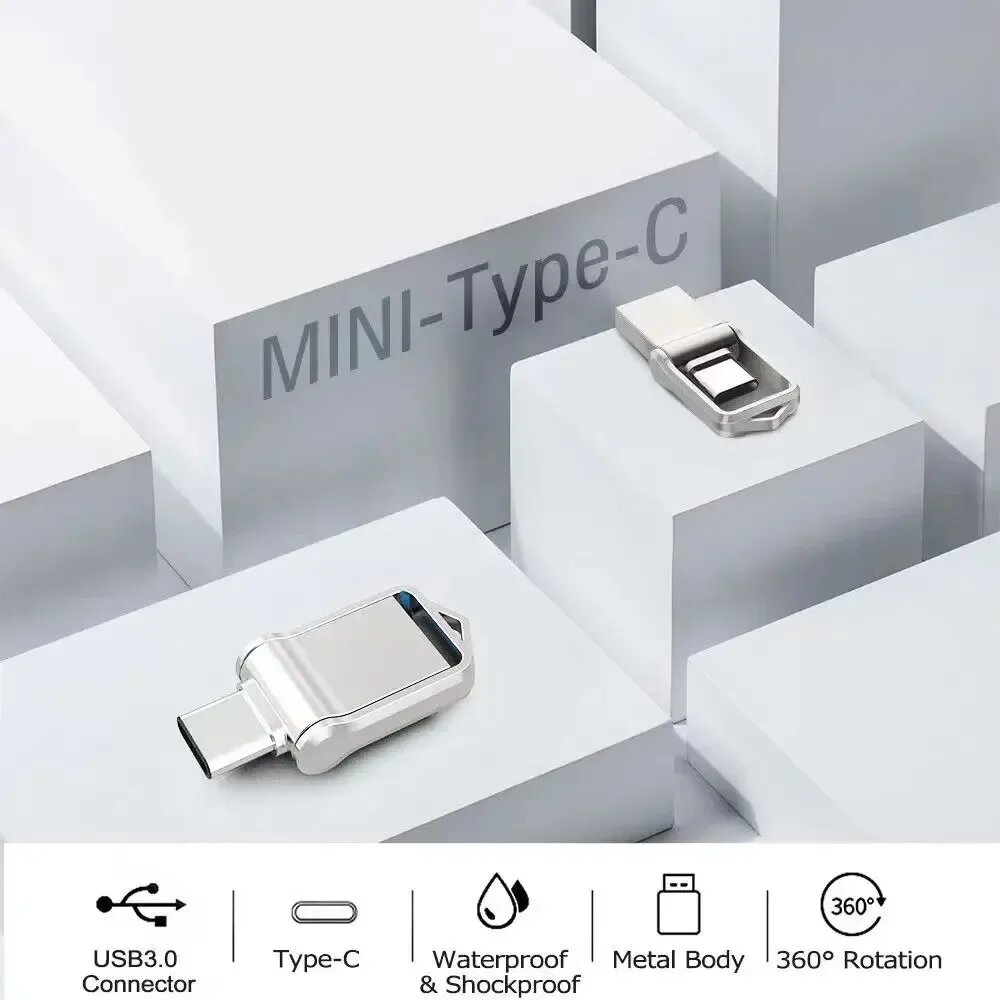 MIJIA флэш-накопитель 2 ТБ USB 3.2 Type-C, Gray 2TB — фото 1