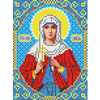 Алмазная мозаика Диамант икона Святая Зоя 17*23 см, без подрамника