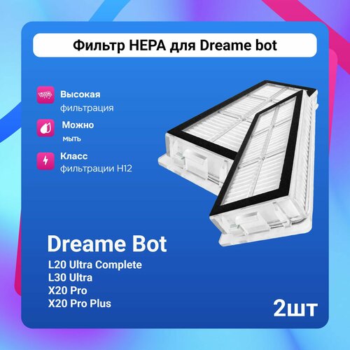 Фильтр для робота пылесоса Dreame bot L20 Ultra CompleteL30 UltraX20 ProX20 750₽