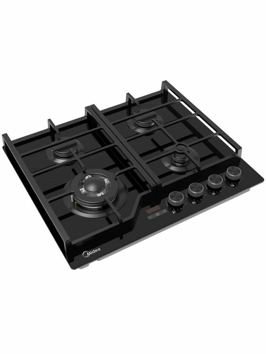 Встраиваемая газовая панель MIDEA MG697TTGB, официальная гарантия — фото 1