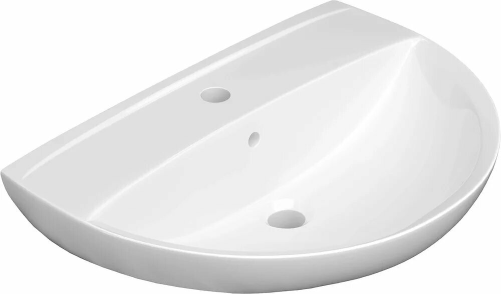 Раковина Керамин Симпл 4810531138488 CDB00023579 60 подвесная  белая  фарфоровая  полукруглая  60 см