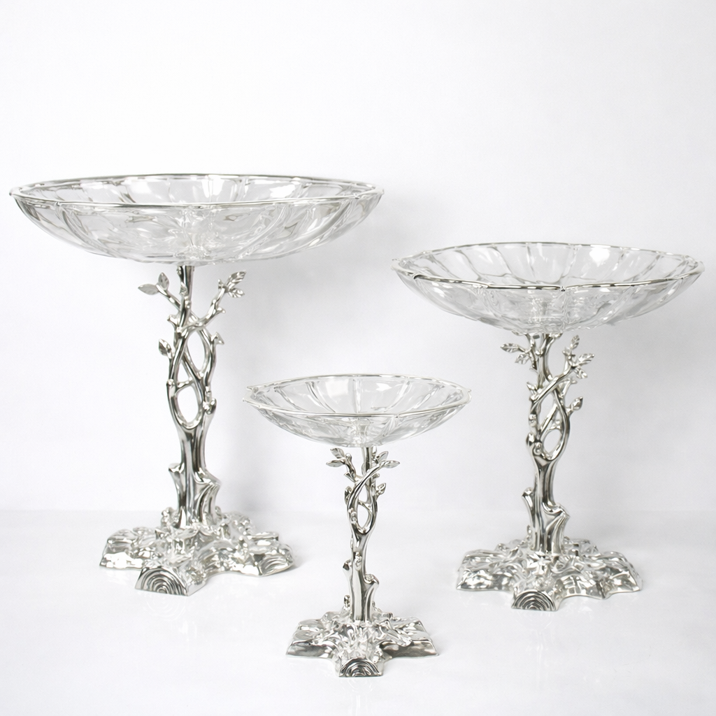 BOGEMA SS-1505 Silver — фарфоровый набор посуды 12 предметов