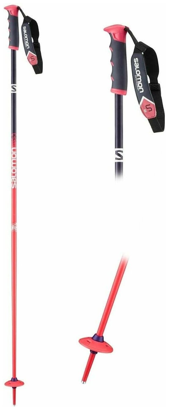 Горнолыжные палки Salomon POLES ANGEL S3 purple/red 110