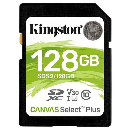 Карта памяти Kingston Canvas Select Plus SDXC UHS-I Cl10, SDS2/128Gb карта памяти kingston canvas select plus sdxc uhs i cl10 sds2 128gb