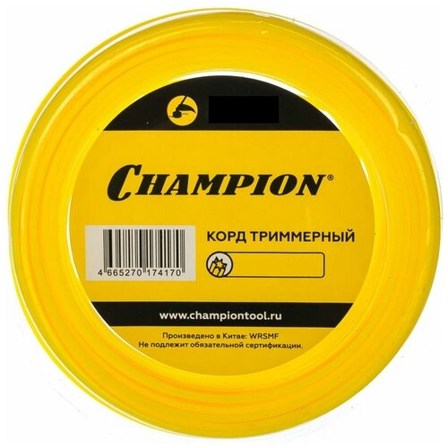 Леска для садовых триммеров CHAMPION C5025, 2.4мм, 12м